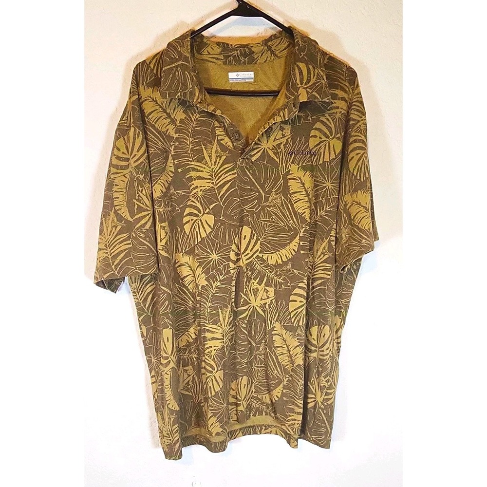Columbia Omni-Wick Thistledown Hills Men's XXL Polo Shirt Short Sleeve